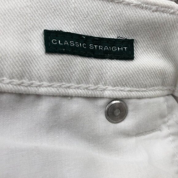 Lauren Ralph Lauren Womens Jeans Size 8 Classic Straight Casual White Denim - Picture 7 of 16